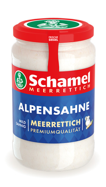 SCHAMEL ALPENSAHNE MEERRETTICH Glas 660g