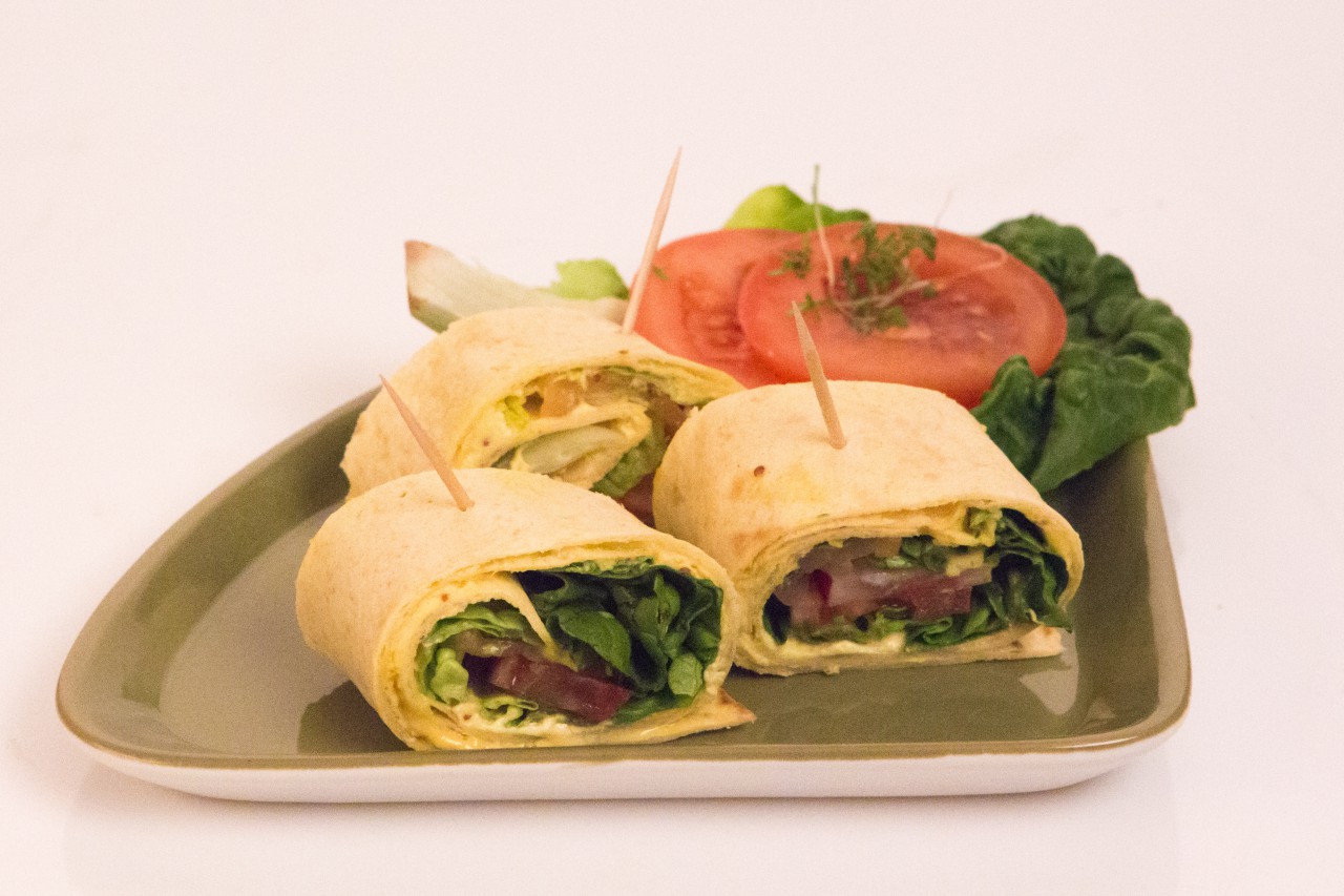 Schmecken auch bei weniger sommerlichen Temperaturen: Wraps mit Schamel Meerrettich.