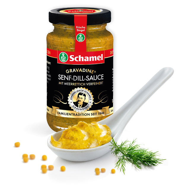 Senf-Dill-Sauce Gravadine® - 140ml Glas - Schamel Meerrettich-Feinkost ...