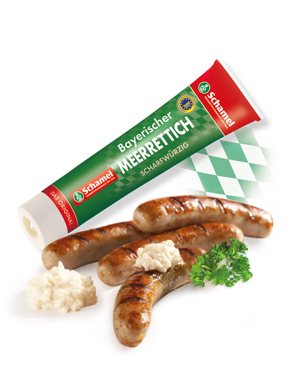 Bayerischer Meerrettich scharfwürzig - 90g Tube - Schamel Meerrettich ...