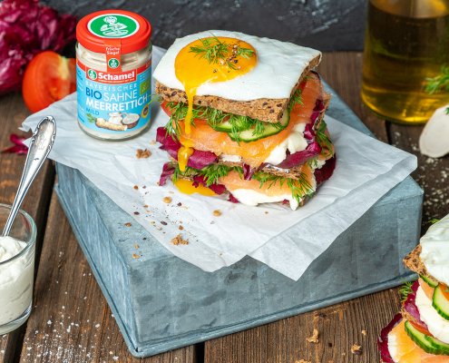 Räucherlachs-Skyrella-Sandwich