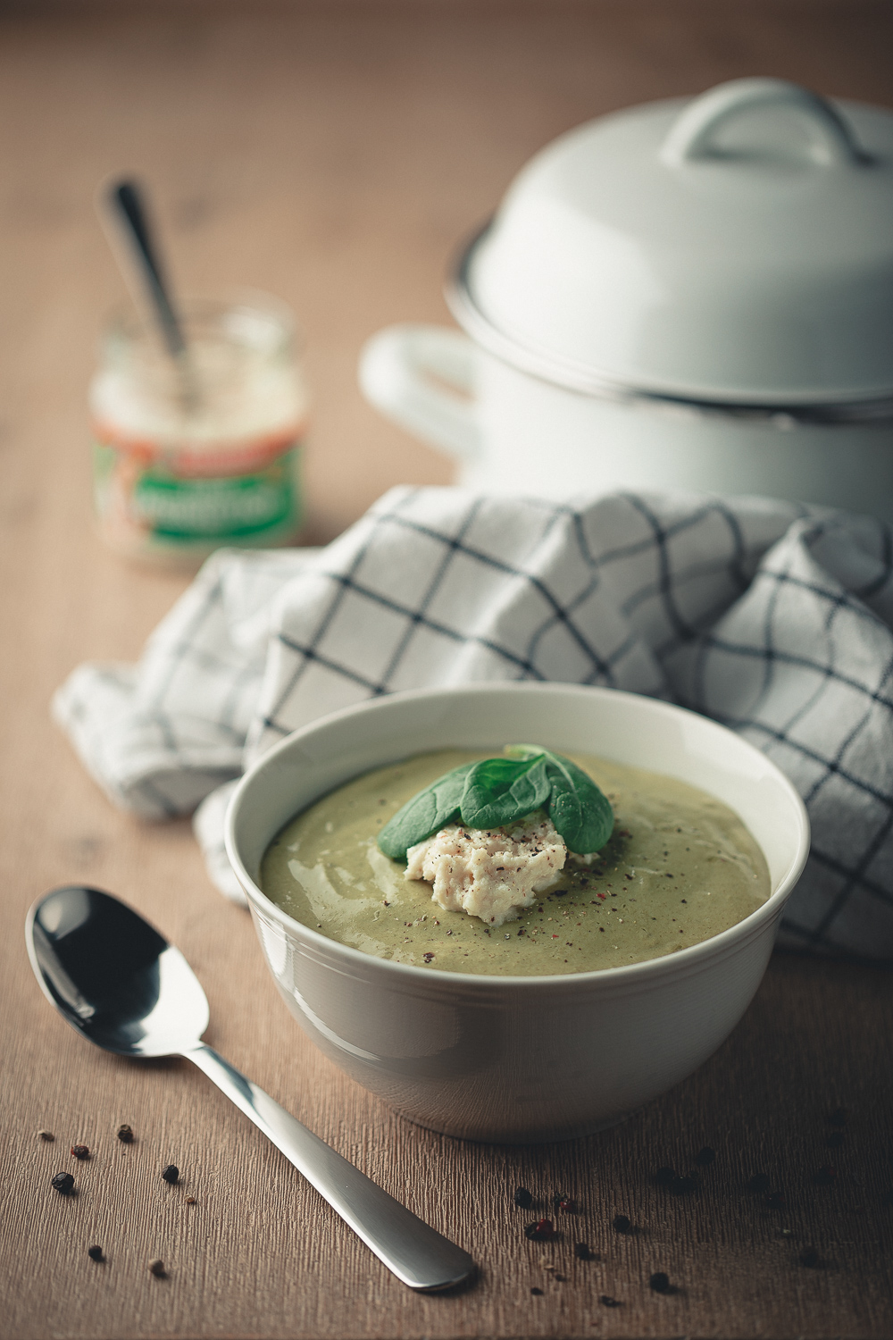 Cremige Spinatsuppe mit Meerrettich | Schamel Meerrettich