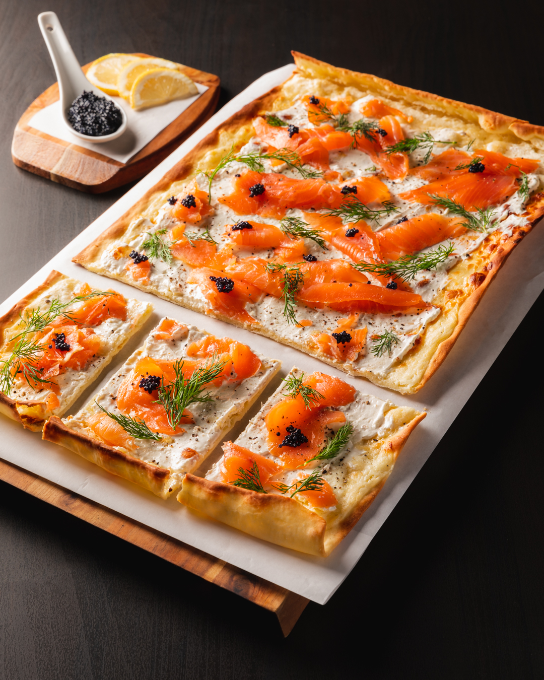Flammkuchen mit Lachs - Schamel Meerrettich-Feinkost seit 1846